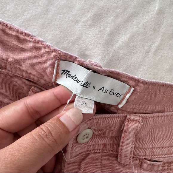 Madewell x As Ever Brancusi Pink Wide Leg High Waist Pants Size 25 - Picture 12 of 14